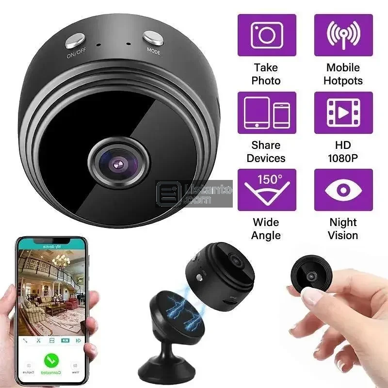 A9 Mini Magnetic Wireless IP Camera for Home & Office Security