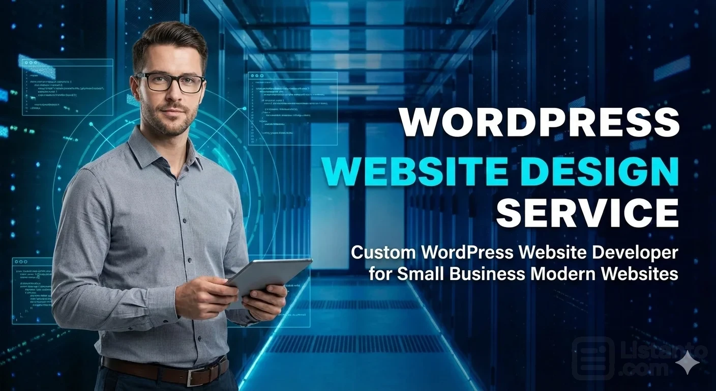 WordPress Website Design Service, Custom WordPress Website Developer, Small Business Modern