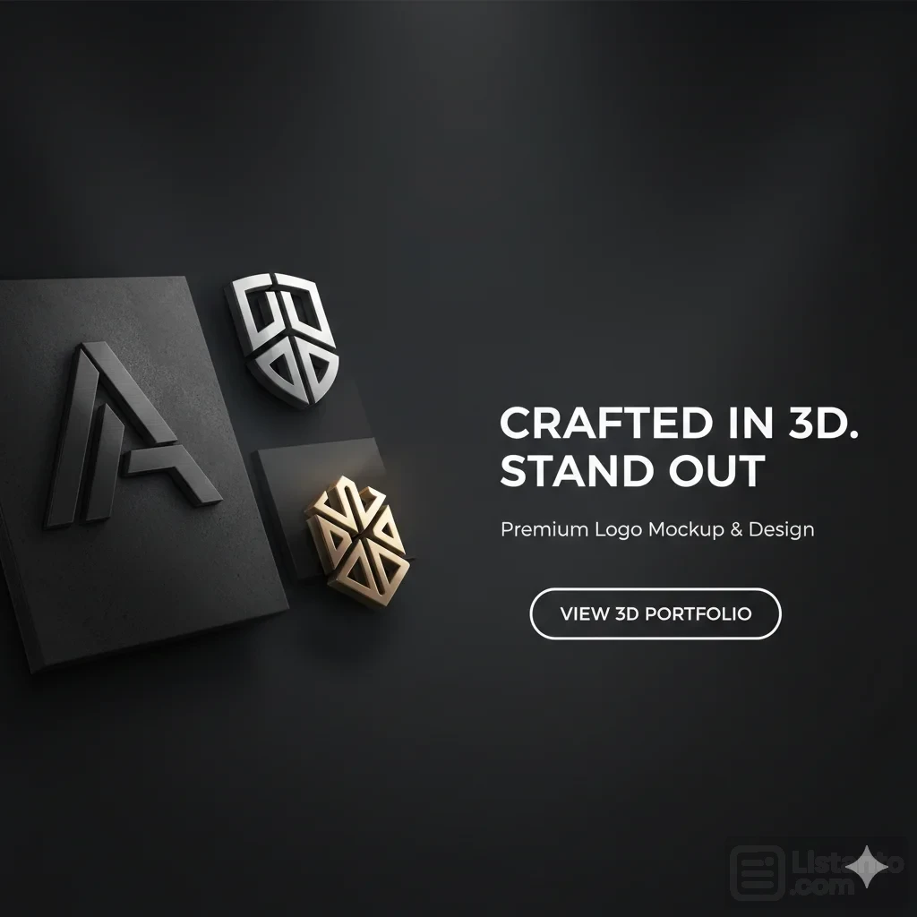 I Will Create 3D Logo Design For Your Business