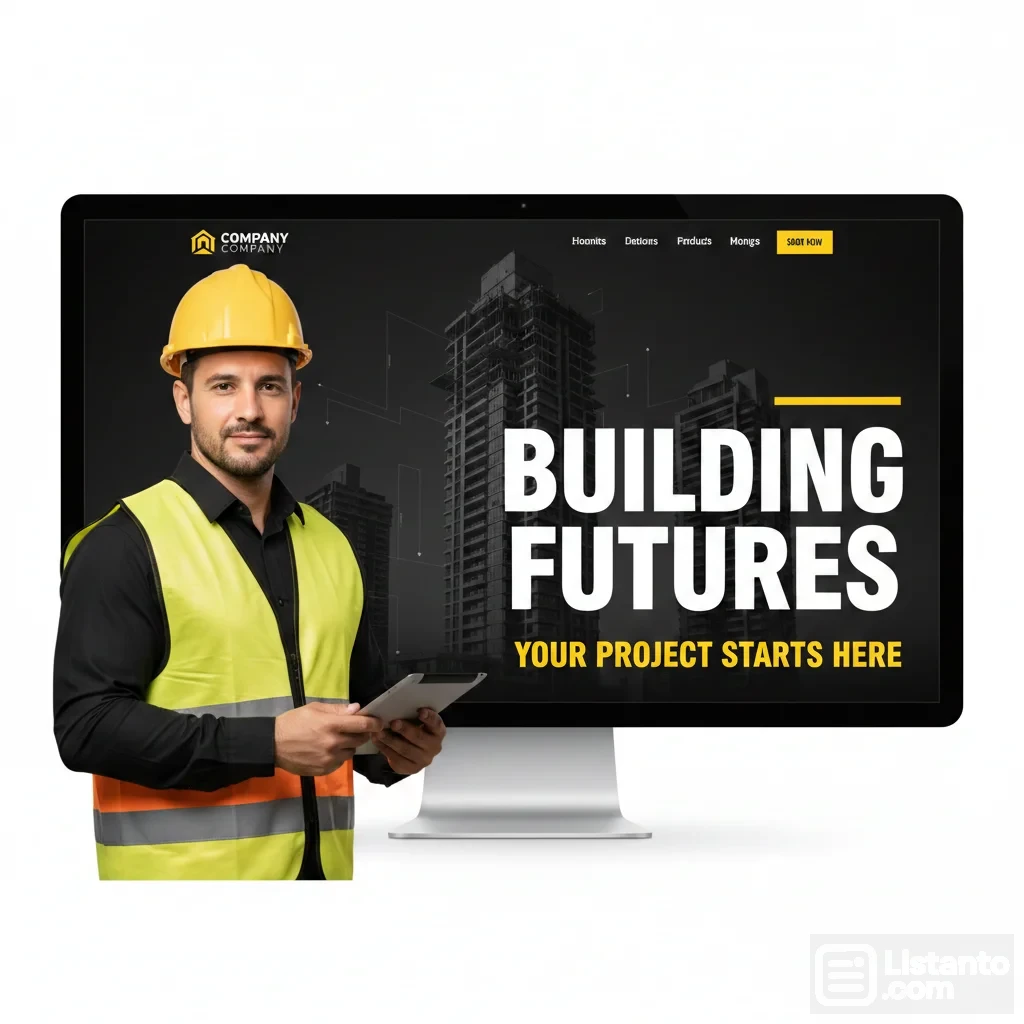 Custom WordPress Construction Company Website Development