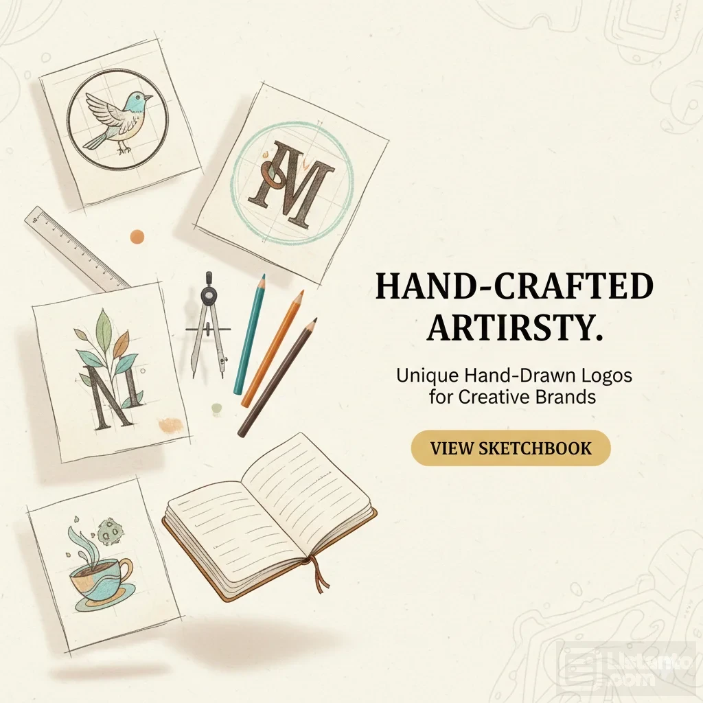 I Will Create Creative Hand-Drawn Logos