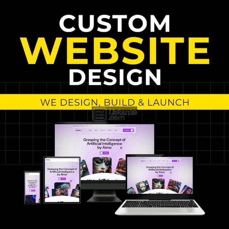 Custom Website Design, Landing Page, Full Setup