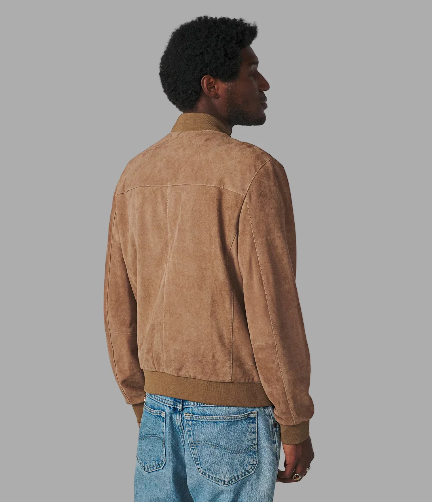 Stratton Suede Bomber Jacket