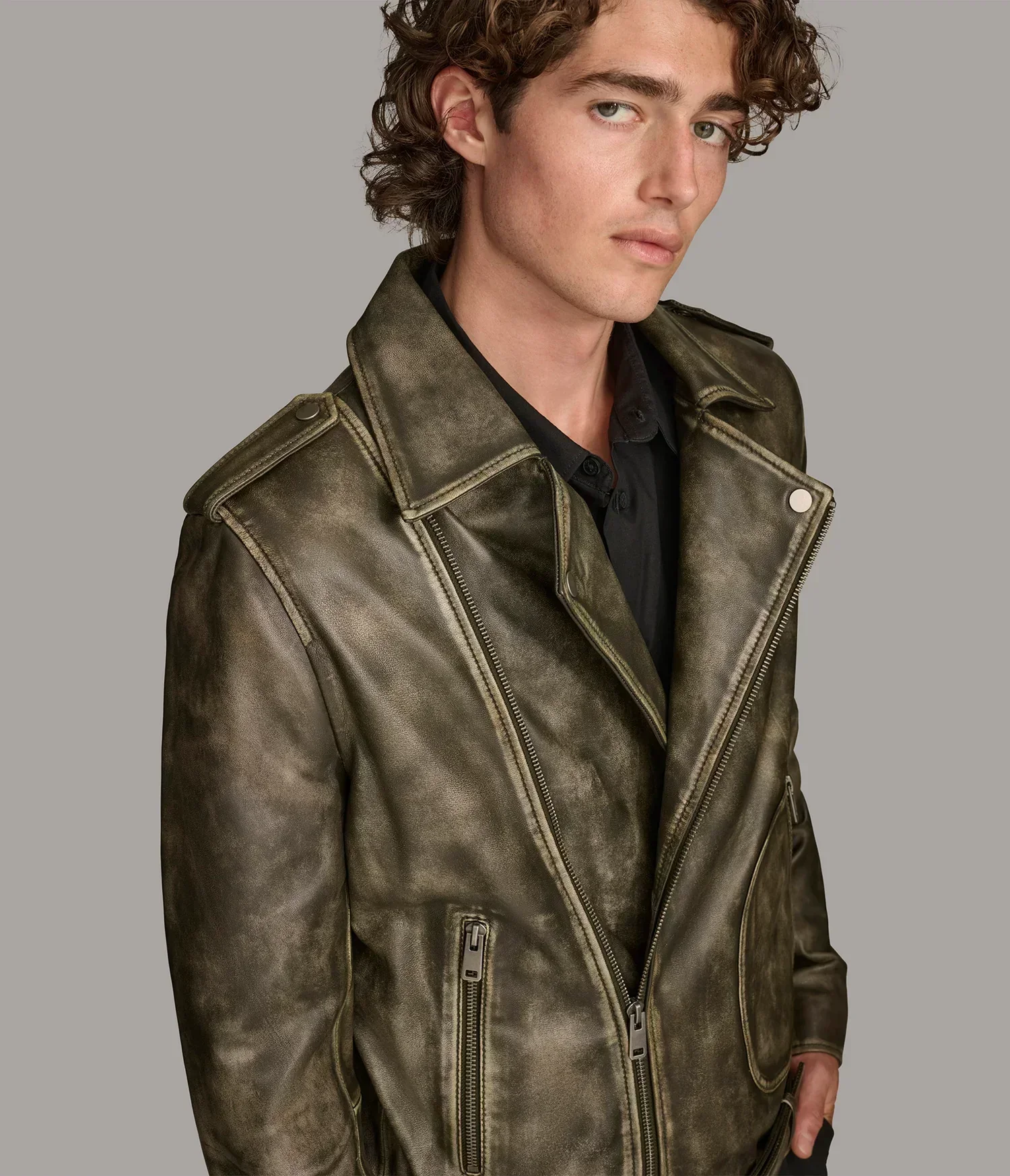 Oscar Leather Moto Jacket